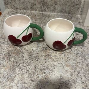 Cherry mugs Target New Set of 2